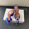 Projektant sandałów damskich Amina Muaddi wysokie obcasy buty do Toesl Crystac klamra sandał letni obuwia moda pięta pleców