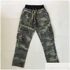 Calças masculinas mtiple bolsos camuflagem homens mulheres 1 calças de carga de melhor qualidade drop entrega vestuário roupas ot4o6