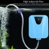 Accessori Carica DC USB Alimentato ad energia solare Acquario Serbatoio di pesce Ossigenatore Pompa di ossigeno per acqua Mute Pond Aeratore Acquario Airpump