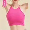Desginer Bras Lululemmon Samma sportstank topp sexig bakåt y-formad löpning fitness skönhet bröstkudde 24SS