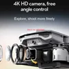 Drönare Profesional 4K HD Dual Camera Three-Sided Hinder Undvikande quadcopte Foldbar Mini Drone Toy vs XT9 K3 RG101 till LDD240313