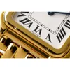Luxury Panthere Watch Gold Watch Women 1; 1 Womenwatch 5A di alta qualità Swiss Quartz Uhr Ladies RELIJES Dial arabo Montre Originale Spesso da 6 mm Montre con watchbox