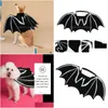 Kostiumy kotów Pet Bat Wings Role Costume Akcesoria Halloween mały pies Cosplay Felt Tkanin Kittens Kats Drop dostawa do domu dhfek