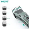VGR Hair Clipper Professional Hair Trimmer Draadloze kapper haar snijmachine digitale display kapsel trimmer voor mannen V-696 240306