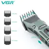 VGR Hair Clipper Professional Hair Trimmer Cordless Barber Cuting Hair Machine Digital Discloy Haircut trimmer for Men V-696 240306