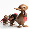Pato Patito Madera para manualidades Figuras de animales Decoración de madera Accesorios para el hogar Sala de estar Navidad Adorno de escritorio nórdico danés 22914
