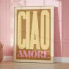 Calligraphy Inspired Music CIAO Amore Music Lyrics Gig Indie Rock Concert Gift Wall Art Canvas Painting Posters For Living Room Home Decor