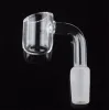 Weiblich Männlich 10 14 18 mm Quarz 4 mm dick 45 90 Grad Reiner Quarz Banger Nail Domeless Glasbong Nail ZZ