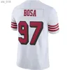 Fans toppar tees fotbollströjor sydd fotboll 16 joe montana män kvinnor ungdom s-3xl röd svart vit jerseyh240313