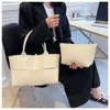 Discount Shops 2024 Spring New Net Red Same Woven Tote Bag Shopping Single Shoulder Underarm Handbag Mother