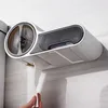 Suporte de papel higiênico autoadesivo suporte de papel higiênico multifuncional suporte de parede suporte de papel higiênico suporte de telefone caixa de armazenamento 240313