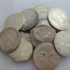 20st ryska 1718-1799 olika mynt 1 rubel tillverkning silverpläterade hemtillbehör silvermynt267o