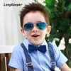 Marque enfant lunettes de soleil miroir lunettes métal pilote pour fille garçon enfants filles enfants cadre lunettes 240226