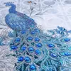 DIY Animal Partial Rhinestone Peacock 5D Specialformad diamantmålning Full borrstrassmonroderi Cross Stitch Pictures233p