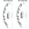 Accessoires 2021 ZIPP Firecrest Wheel Sticker ingesteld voor 202 303 404 808 Road Bike Cycling Decals