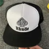 Бейсбольная кепка Rhude с вышивкой для мужчин и женщин Rhude Outdoor Trucker Hat261g