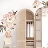 Adesivos flor da vida adesivo de parede para decoração do quarto diy arte decalques de parede para quartos infantis flores adesivos