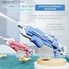 Areia jogar água diversão arma brinquedos crianças pistola de água elétrica brinquedos explosões crianças alta pressão forte carregamento energia água spray de água automático kidtoy arma presentes