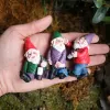 Sculptures Noël Fée Jardin Résine Gnomes 4 pièces Accessoires Ivre Gnome Nains Statue Étanche Antirouille Bureau Décor De Jardin Statues