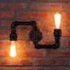 Wall Lamp American Creative Lamps Retro Loft Water Pipe Lights Bar Cafe Restaurant Pub Club Hall Aisle Industry Wind Stair Sconce 298C