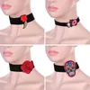 Hangers Mode Choker 1 Stuks Sieraden Kraag Ketting Boheemse Gedrukte Bloem Vrouwen Borduren