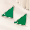 Designer Earrings 925 Silver Stainless Steel Stud Classics Triangle Brand Letter Studs Famous Women Pearl Diamond Earring Wedding Party Jewelry Gifts