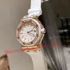 Women Watch 37mm Quartz Travel Time Inlay 32 pieces Diamond Girl Watches 15500ST Silicone Strap Sapphire mirror surface
