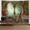 Tapestries Beautiful Garden Peacock Arch Picture Mandala Wall Hanging Tapestry Vintage Forest Blanket European Carpet Sofa2585