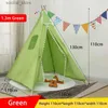 Toy Tents Portable Children Camping Tent Tipi Play House Kids Cotton Canvas Indian Play Tent Wigwam Child Teepee Party Room Gift Toy L240313