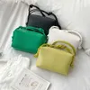 HBP Non-Brand Summer new design bright colorful pure PU leather trend Korea Japan style daily life bag date Casual knitted messenger