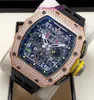 Orologio antico Orologio RM Orologio Athleisure Rm11-03 Machinery 44,5*50mm Rm1103 Oro rosa Diamante grezzo