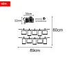 Klistermärken SLR 3D kamera akrylvägg klistermärken foton ram soffa väggkonst dekoration hem dekor tillbehör kreativa vägg klistermärken