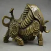 China Copper Carve Whole Body Wealth Lifelike zodiac ox Statue7882548346Z