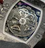 Fashion Diving Watch RM Wristwatch RM11-03 Automatisk mekanisk klocka RM11-03 Maskiner 44.5*50mm RM1103 Black NTPT