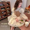 Girl's Dresses Long Sleeve Chiffon Princess Dress PU Leather Vest 2Pcs New Dress And Fashion 2-12 Years Kids Clothes ldd240313