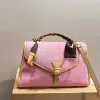 Borse a valigetta grandi Borse a tracolla con patta da cowboy Tracolla lunga rimovibile Borse da donna firmate Borsa Lettere di moda Tasca interna con zip Borse per la spesa hardware oro