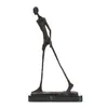 Walking Man Standbeeld Brons door Giacometti Replica Abstract Skeleton Sculptuur Vintage Collectie Art Home Decor 210329283j