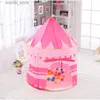 Toy Tents Portable Tent Pool Tipi Tent Infant Children Games Play Tent Princess Prince Room Funny Zone Indoor Outdoor Playhouse Castle Toy L240313