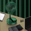 Electric Fans Fan Infällbar fällbar liten USB -laddning Student Dormitory Office Desktop Silent Strong Wind Campingh240313