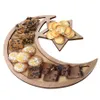 Eid Mubarak Hollow Dessert Tray muzułmanin Islam Ramadan Decorations Mubarak Diy Wooden Biscuit Dessert Party Party Materpies179z