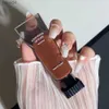 Lippenstift Black Mirror Water Lip Gloss Lip Glaze Transparentes Glas Lippenöl Wasserdichter flüssiger Lippenstift Nude Brown Clear Tint Makeup 240313