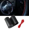 Coprivolante 1pc custodia per volante cucito a mano fai da te per auto copertura in pelle accessori decorativi per auto