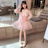 Girl's Dresses Dress Ny Medium och Big Korean Style Princess Little Kirt LDD240313