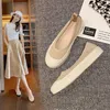 Casual Shoes 2024 Mesh Loafers Ladies Stretch Fabric Flat Ballet Light Toe Luxery Women