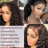Syntetiska peruker Syntetiska peruker Afro Kinky Curly Wig 13x6 Hår Glueless 13x4 4C kanter Spets Front Wigs For Women 30 Inch Deep Waval Frontal Wig Sale LDD240313