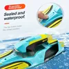 35 kmh RC High Speed ​​Racing Boat Speedboat Remote Control Ship Water Game Kids Toys Children Bell Remote Control Boat 240307