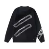 최고의 트렌드 Louiseody 따뜻한 까마귀 스웨터 남성과 여성 Viutonitsee Spring and Fall Long Sleeve Crewneck Letter Pullover Euro-American Size S-L