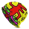 Boinas - Dj / 1988 Talking Heads Arte Abstrata Inverno Quente Gorro De Malha Masculino Cachorro