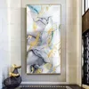 Modern Abstract Schilderen op Canvas Prints Kleurrijk Goud Marmer Nordic Poster Wall Art voor Woonkamer Aquarel Home Decor289P