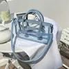 HBP Sem Marca Primavera e Verão Nova Bolsa Quadrada Pequena Portátil para Mulheres Moda Simples Axilas Geléia Transparente